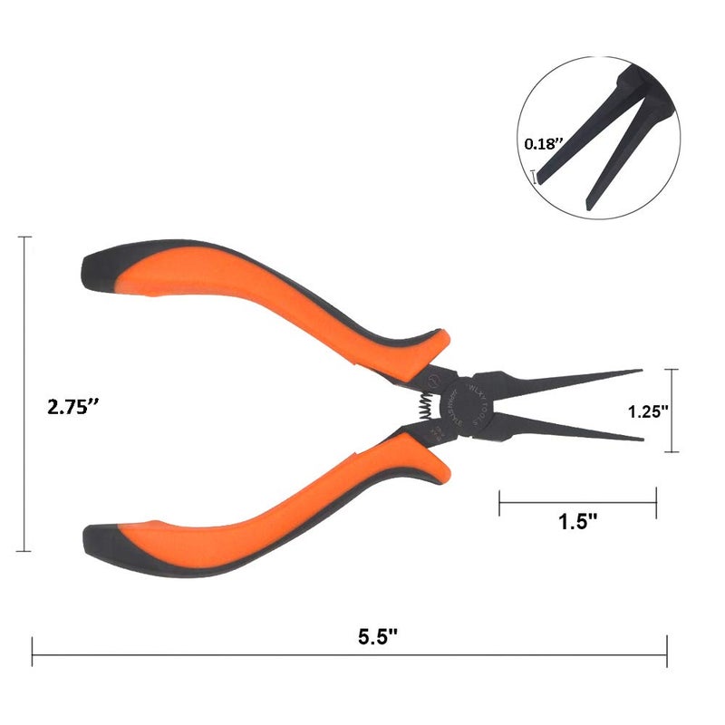 Miular 5.5 inches Flat Nose Pliers for Jewelry Making - Image 5